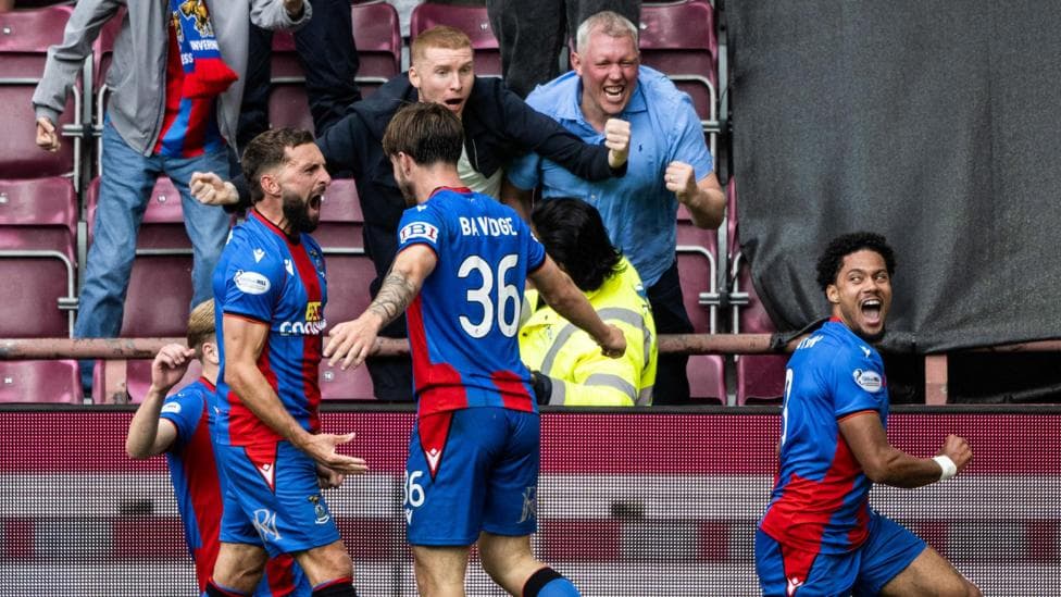 Inverness Caledonian Thistle players