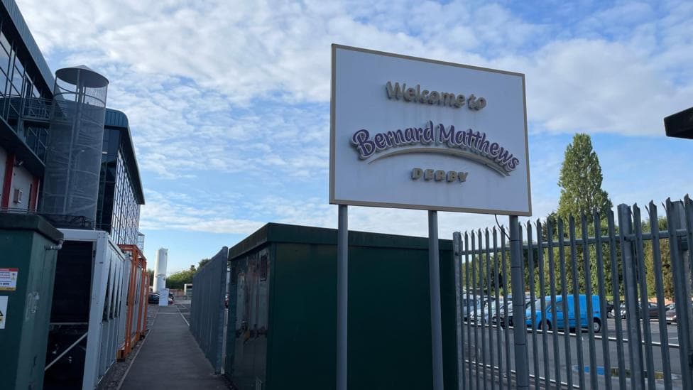 The Bernard Matthews factory on Shaftesbury Street South in Derby