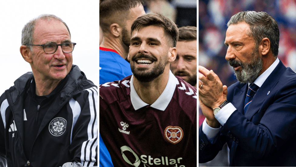 Martin O'Neill, Claudio Braga and Derek McInnes (L-R)