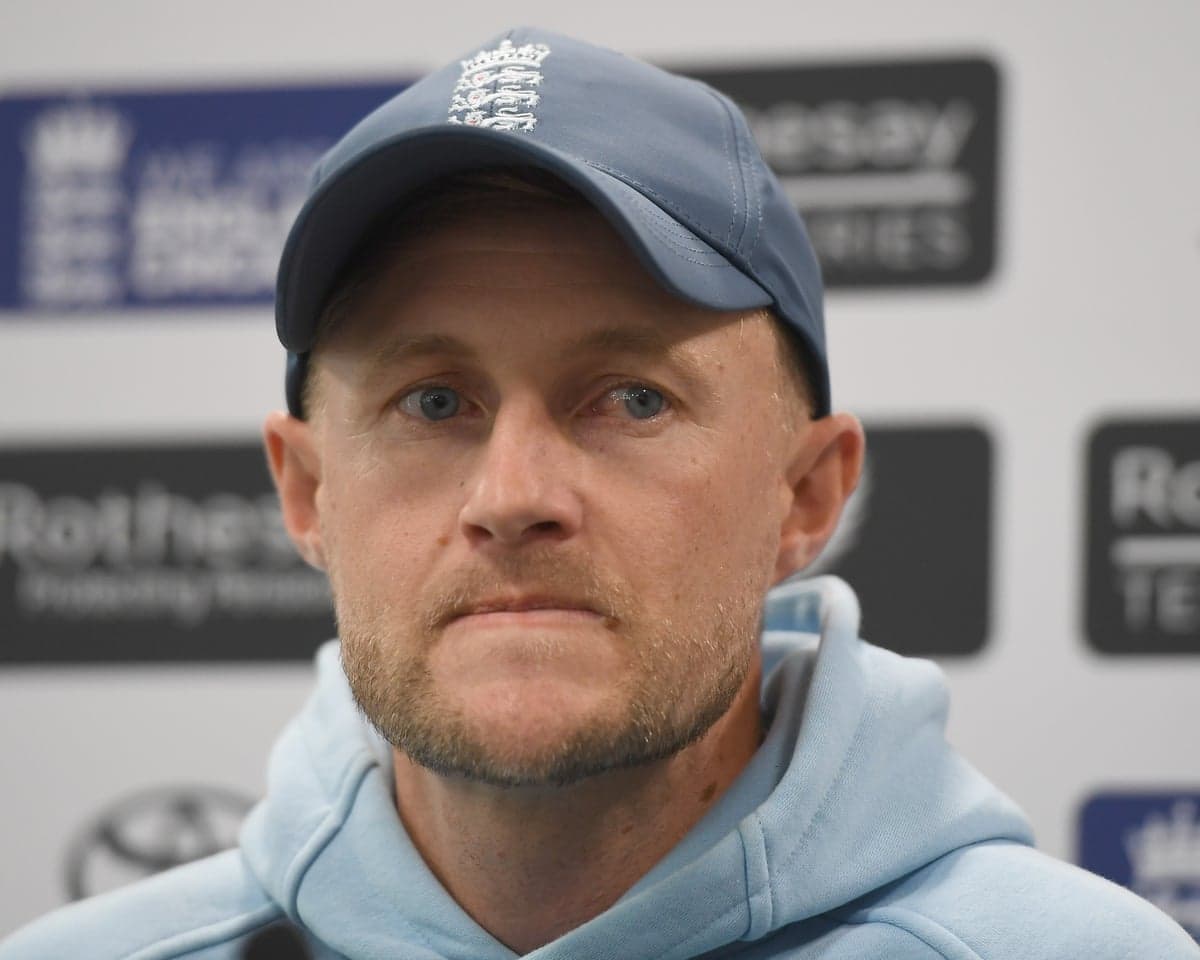 Joe Root has to answer some uncomfortable questions during a press conference at Lord's.