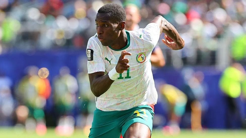 Nicolas Jackson playing for Senegal