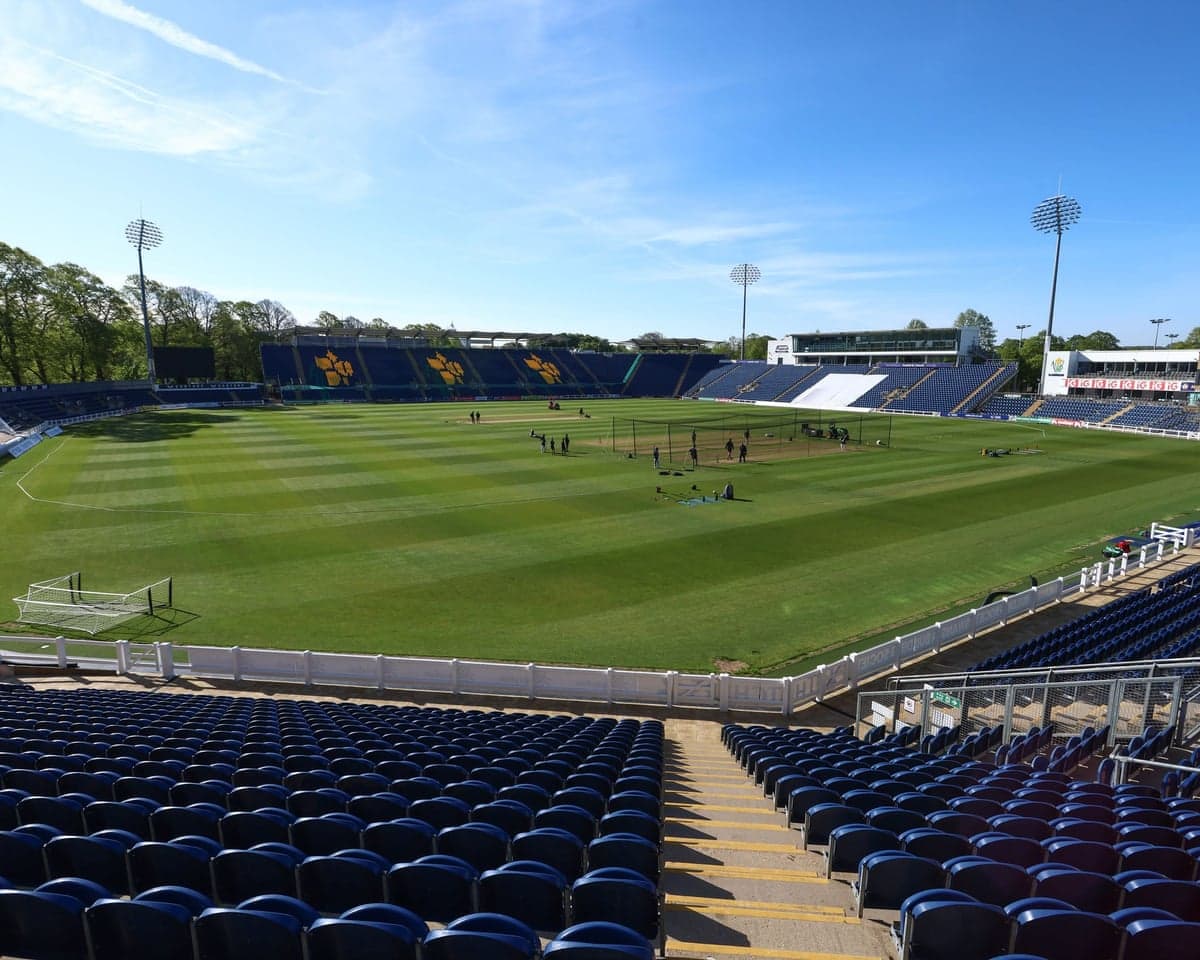 A general view of Sophia Gardens, Cardiff