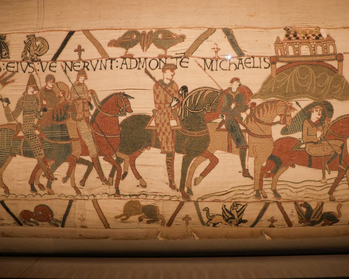 A scene from the Bayeux tapestry