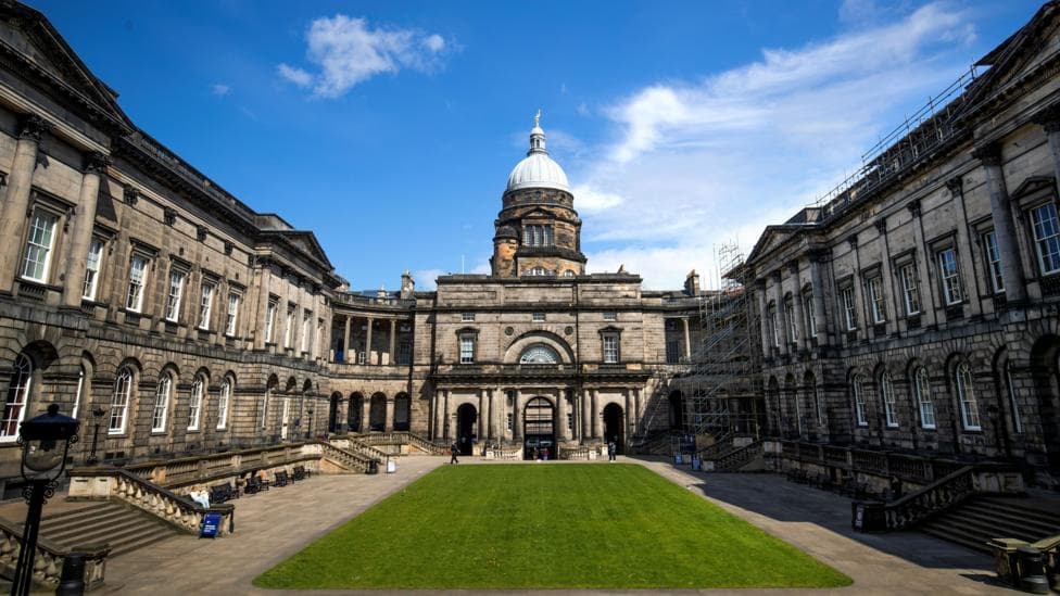 A general view of the University of Edinburgh Old College, Edinburgh