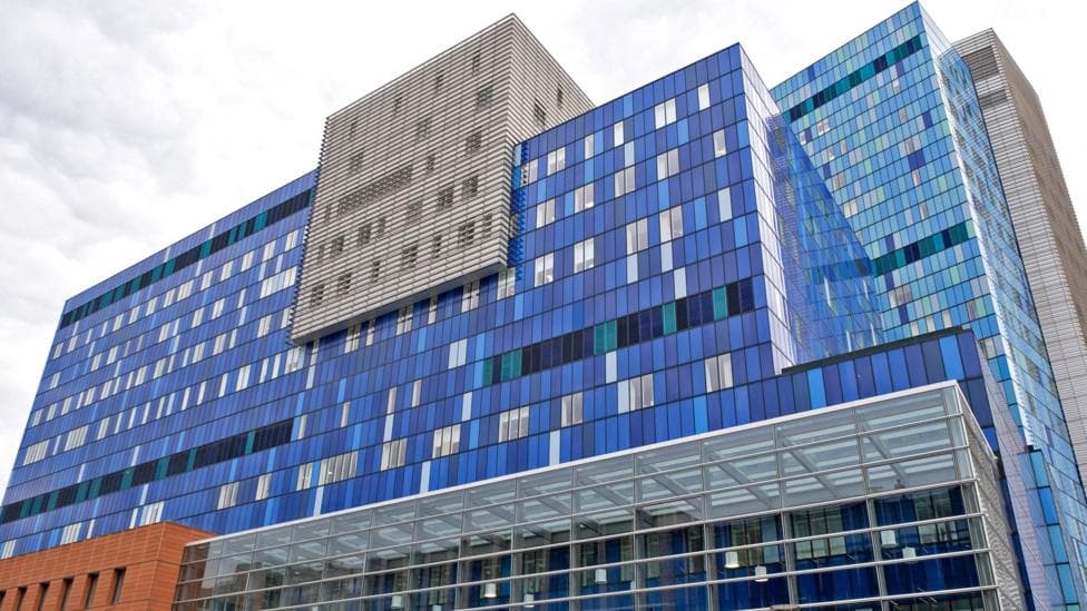 An exterior image of Royal London Hospital
