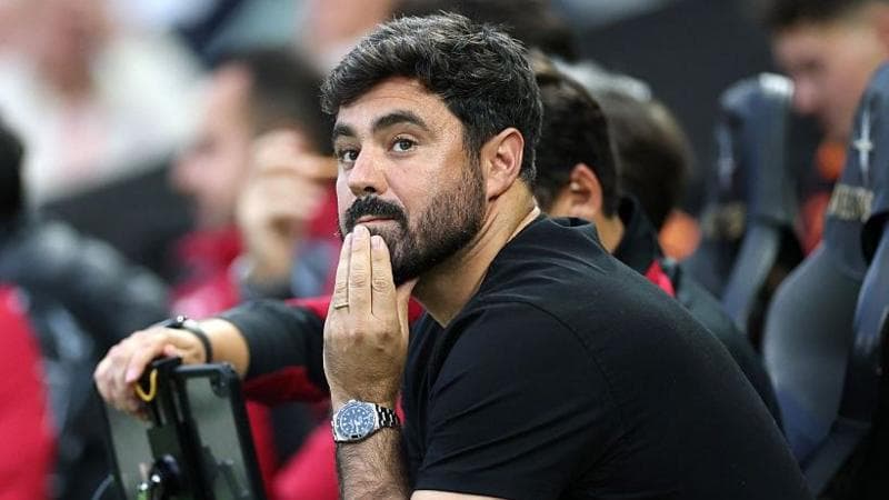 Vitor Matos in the dugout during Swansea's game against Watford