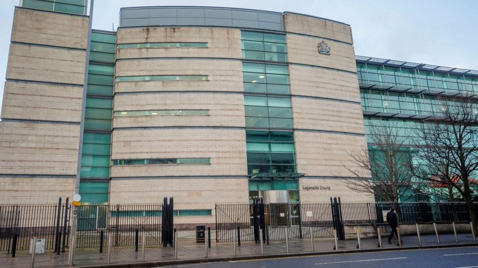 The exterior of Belfast Crown Court.