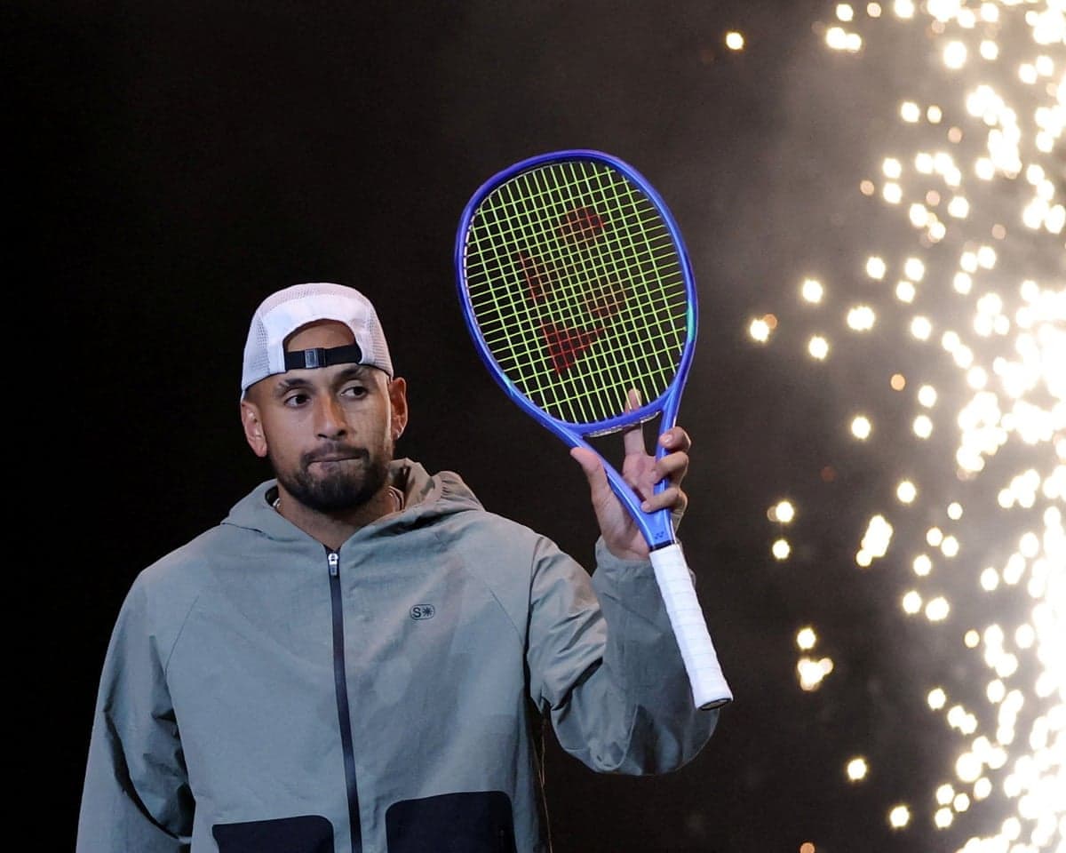 Nick Kyrgios plays Aryna Sabalenka in the ‘Battle of the Sexes’ match last year