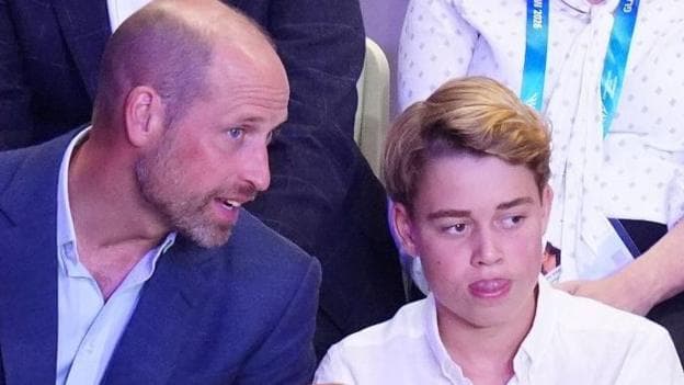 Prince George at the Commonwealth Games in August 2026 with his father Prince William