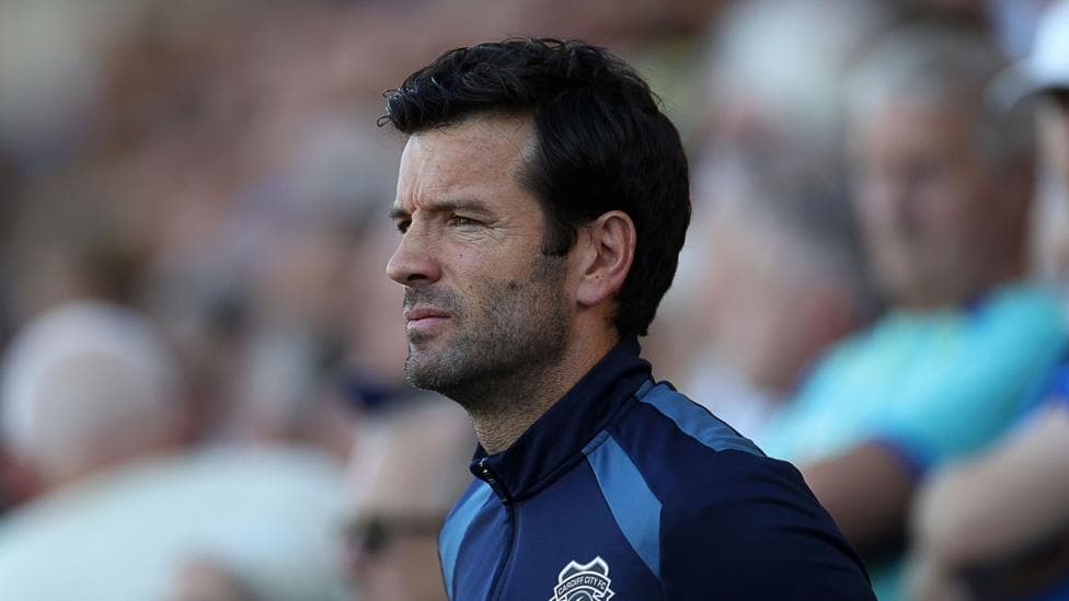 Brian Barry-Murphy pictured on the touchline at Portsmouth's Fratton Park.