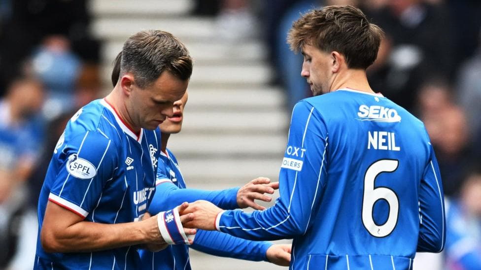 Rangers captain Lawrence Shankland and vice-captain Dan Neil