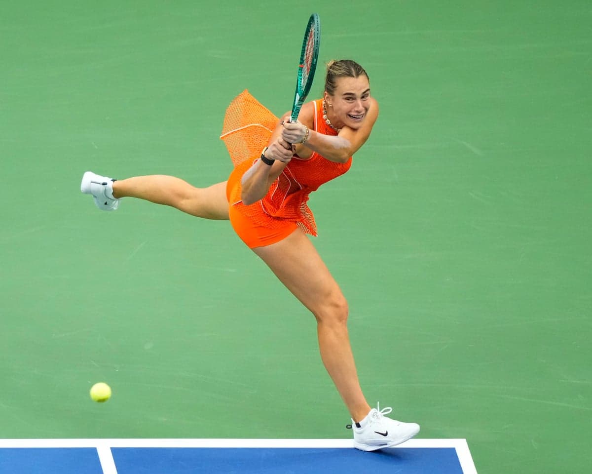 Aryna Sabalenka is aiming for a third straight US Open title.