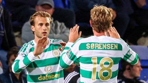 Oliver Sorensen made his first Celtic start in place of Benjamin Nygren