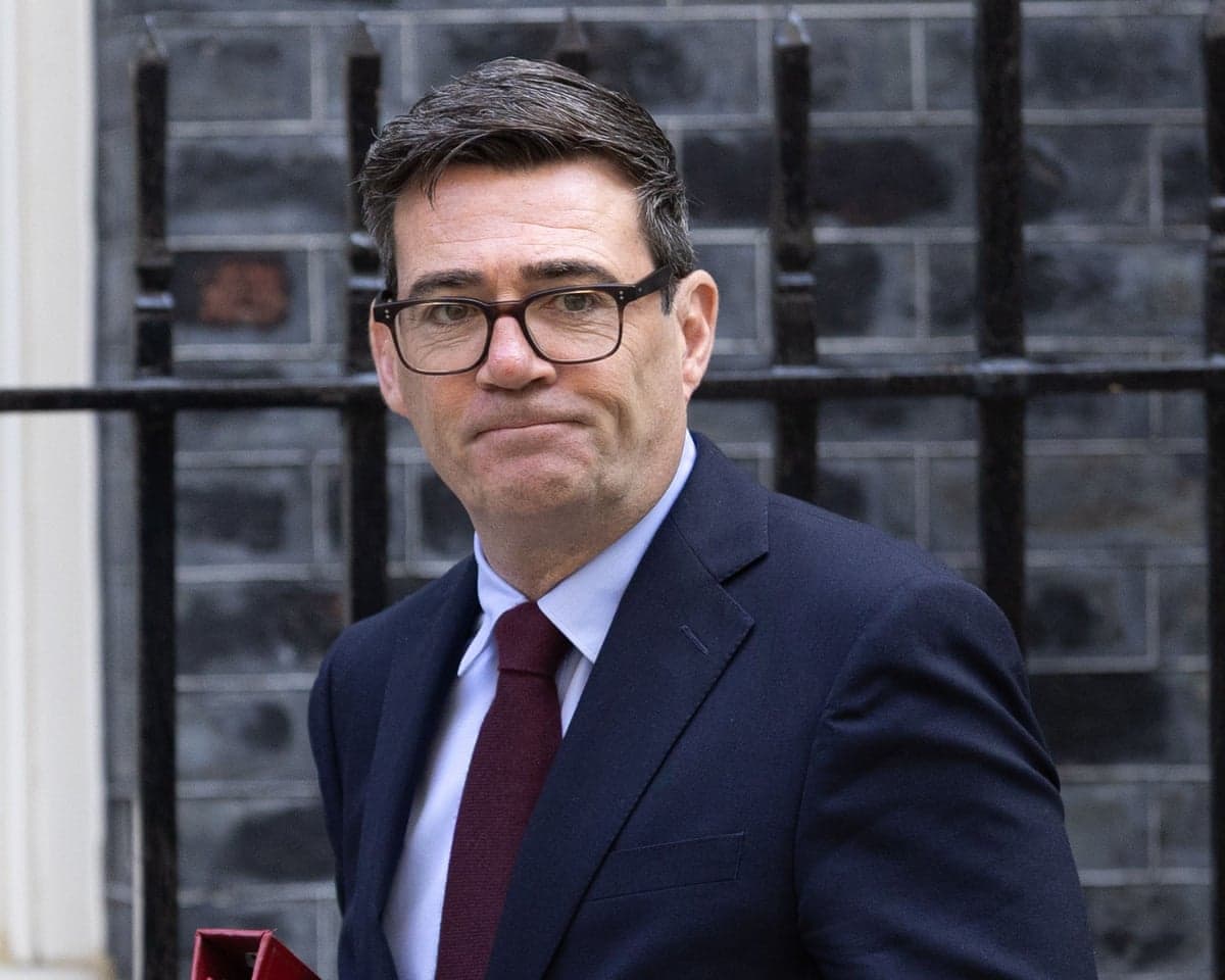 Andy Burnham outside 10 Downing Street