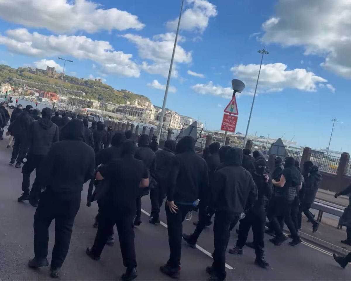 Dover anti-migrant protest on 5 September 2026.