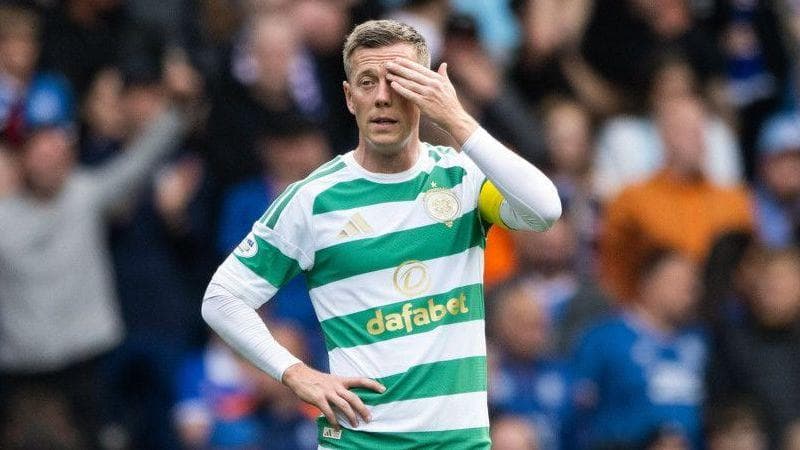 Celtic captain Callum McGregor at Ibrox