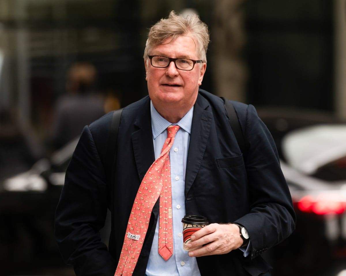 Crispin Odey walking outside