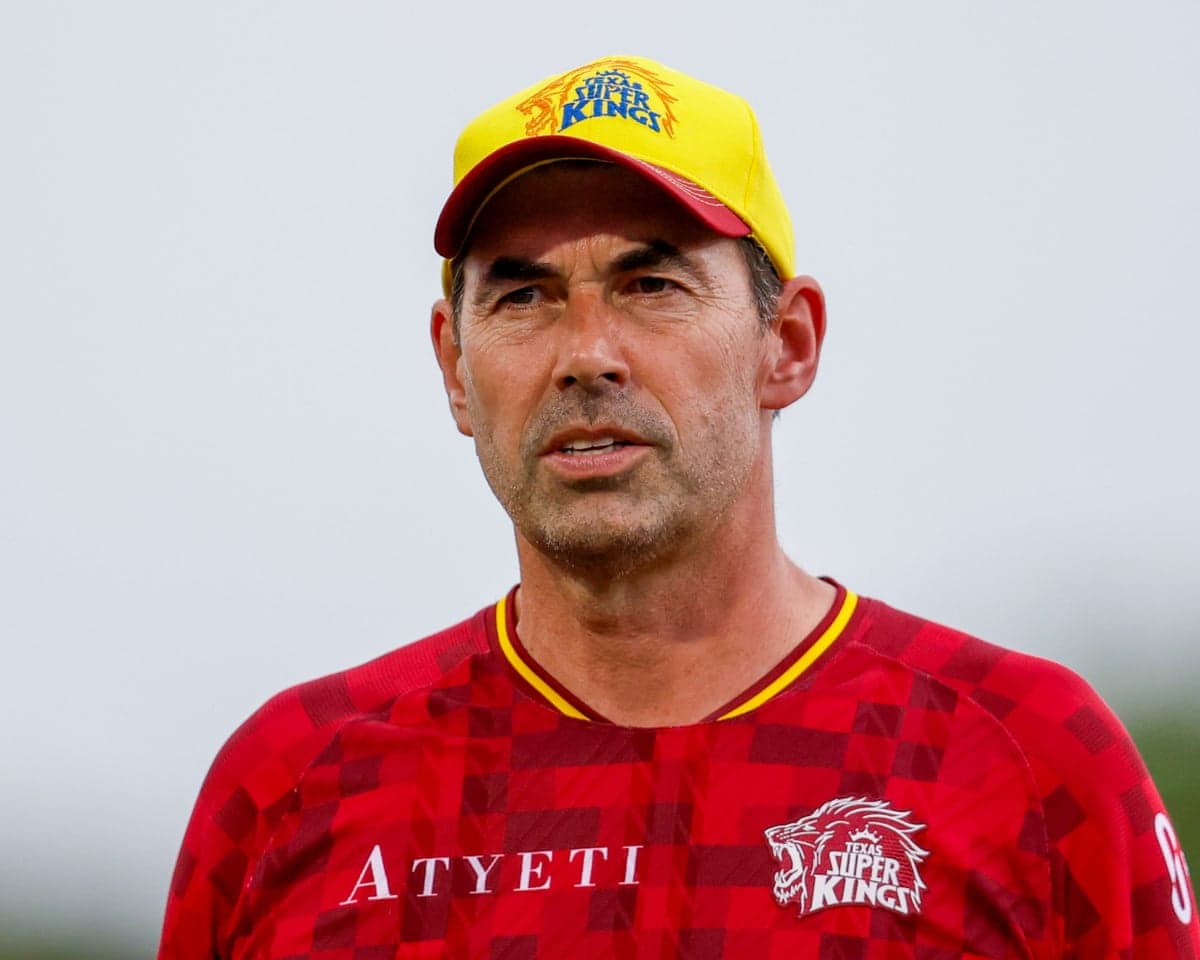 Stephen Fleming takes training while head coach for Texas Super Kings