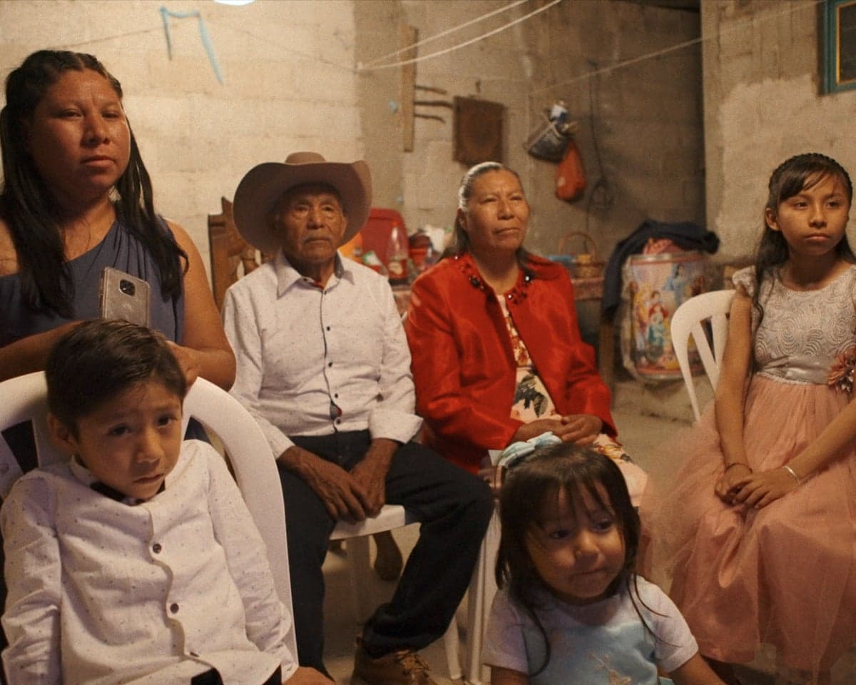 A family in the Mexican town of El Alberto, featured in the documentary Night of the Coyotes