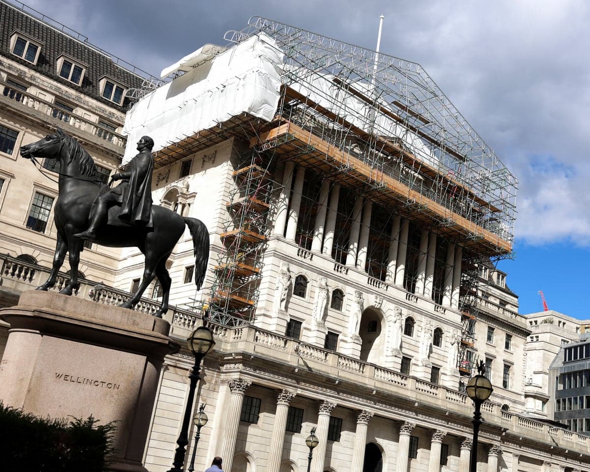 The Bank of England building in London