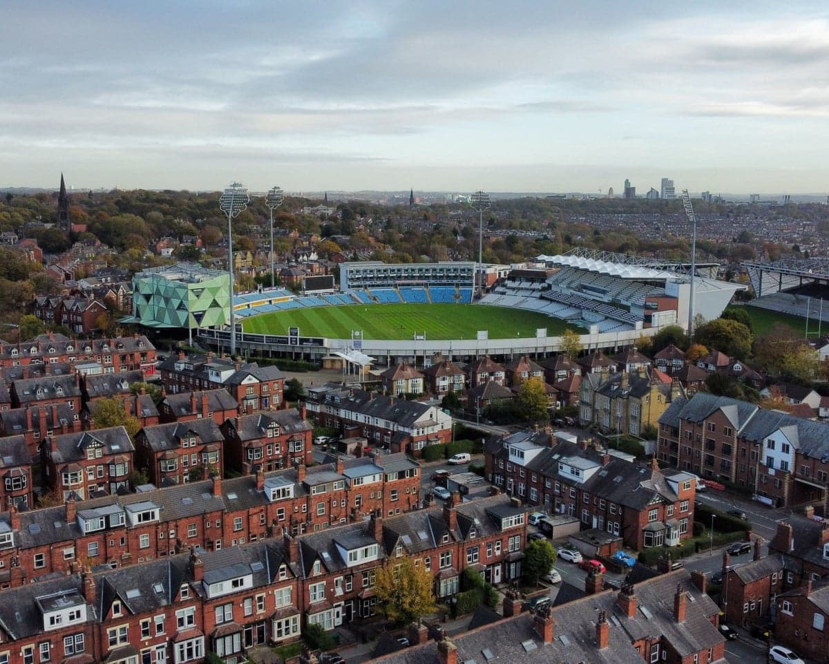Headingley Stadium hosts Yorkshire v Somerset, a crucial tie in the Division One title race.