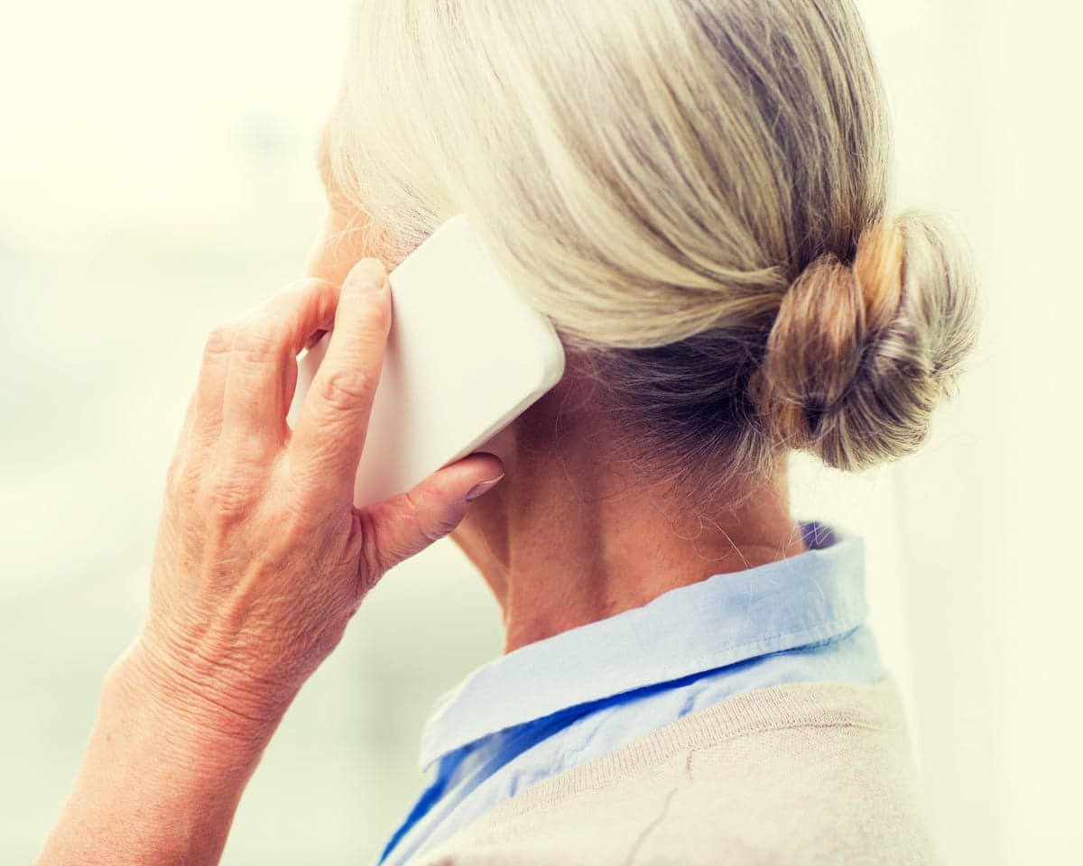 Woman on phone