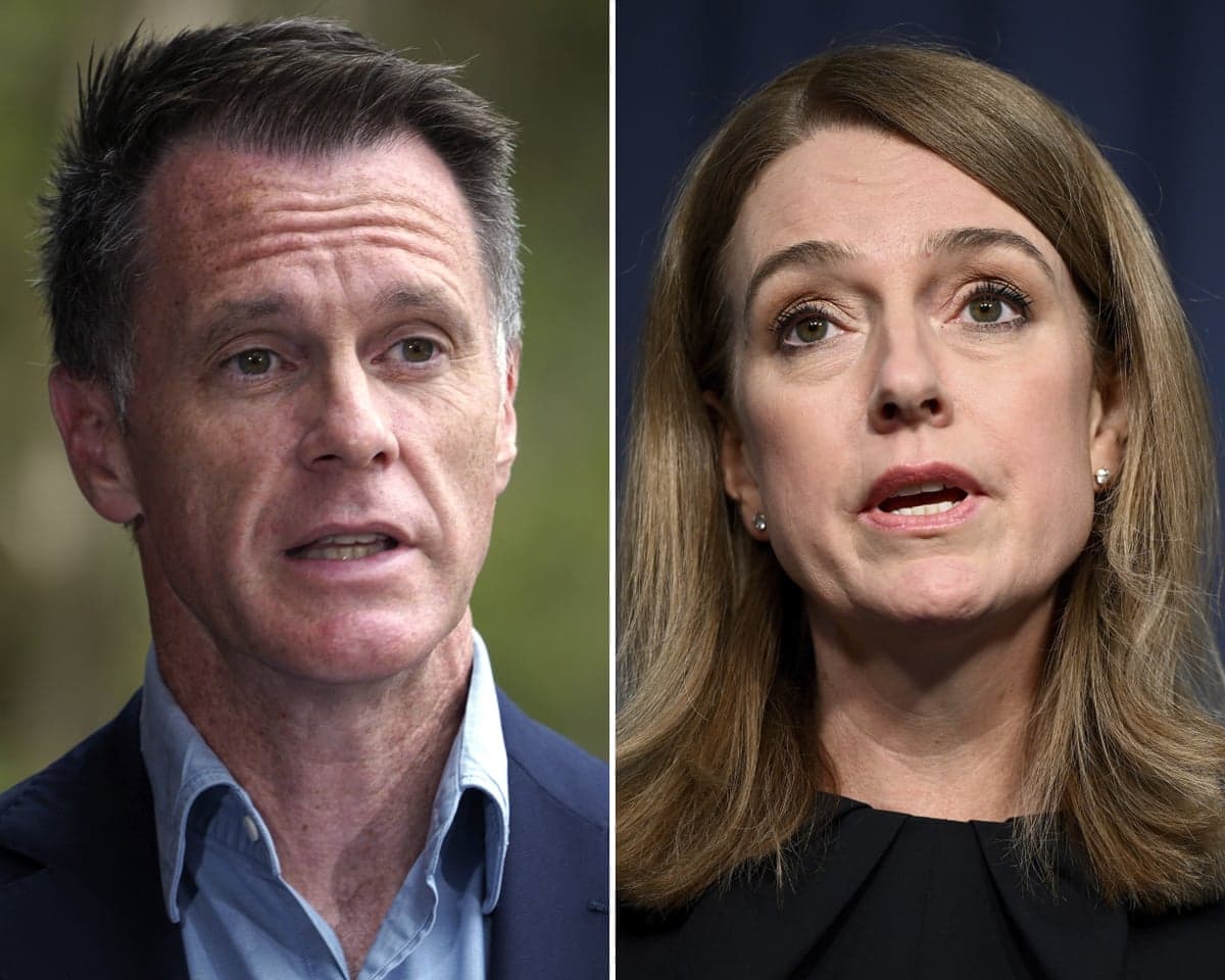 NSW premier Chris Minns and opposition leader Kellie Sloane