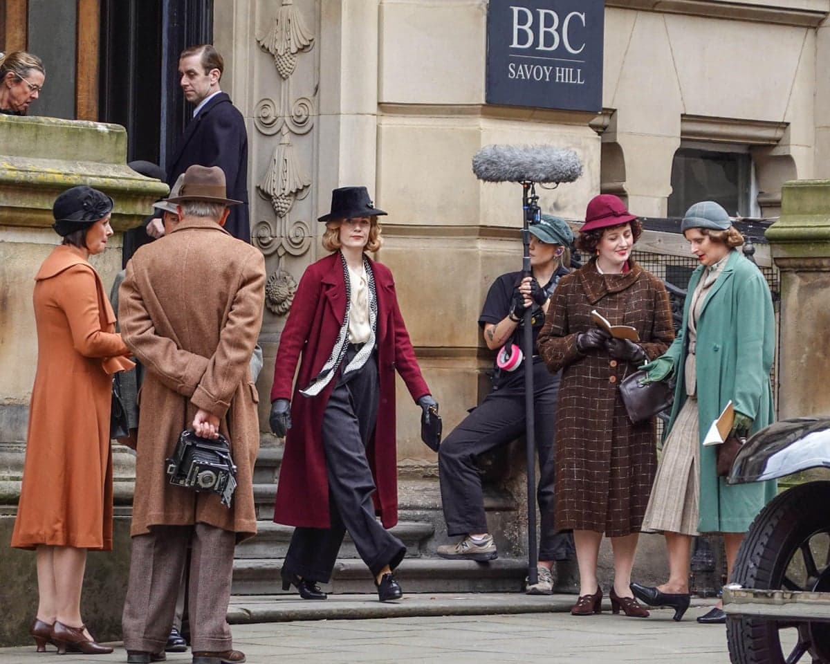Filming for the upcoming BBC series The Detection Club