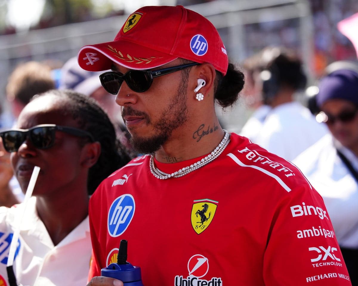 Lewis Hamilton prepares for the Italian Grand Prix at the Autodromo Nazionale Monza in Italy.