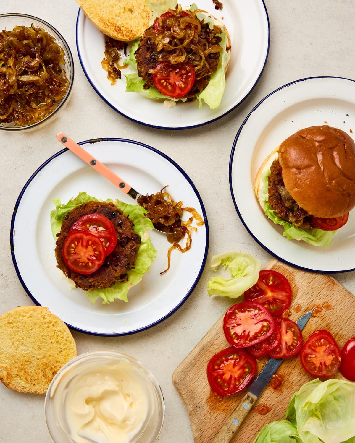 Meera Sodha's black bean burgers.