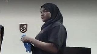 Amina Sani in undercover footage