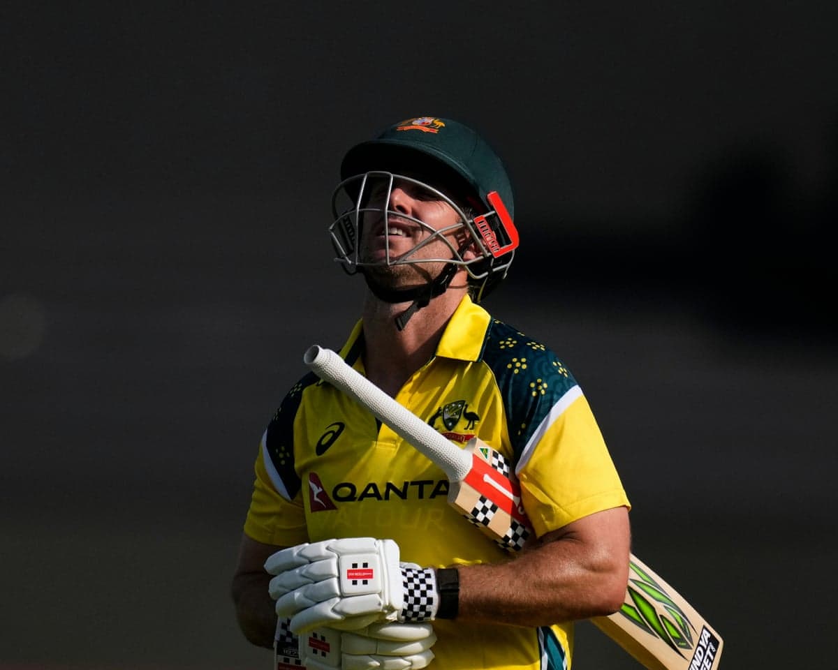 Australia's captain Mitchell Marsh leaves the field after being dismissed during the first ODI against South Africa.