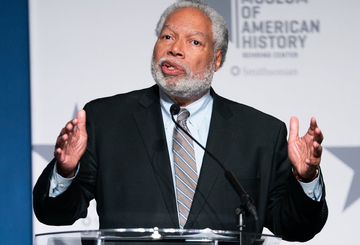 Outgoing secretary of the Smithsonian Institution Lonnie Bunch