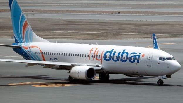 Flydubai plane on ground