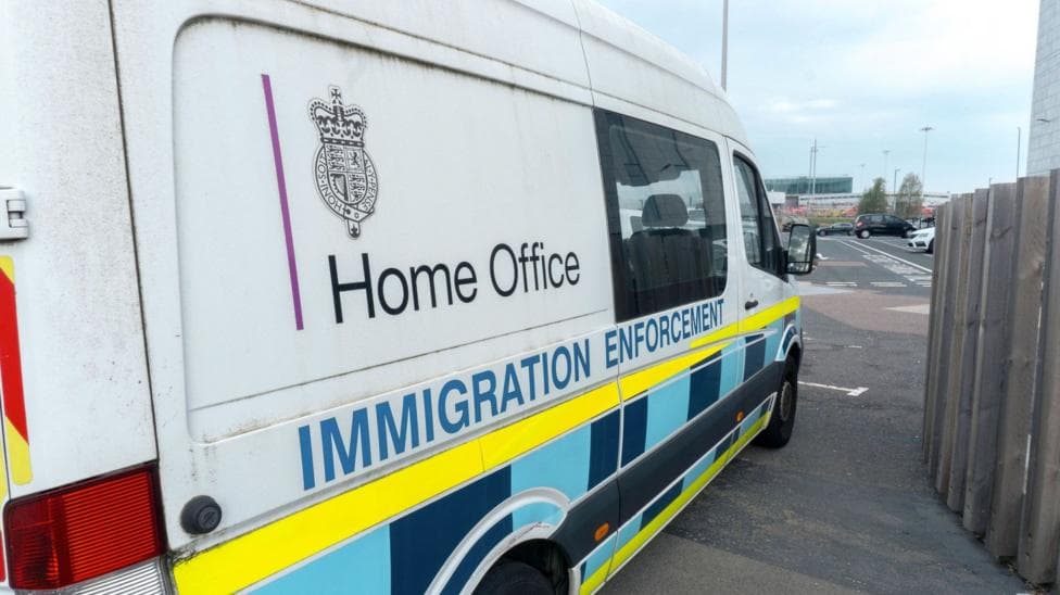A home office immigration enforcement van
