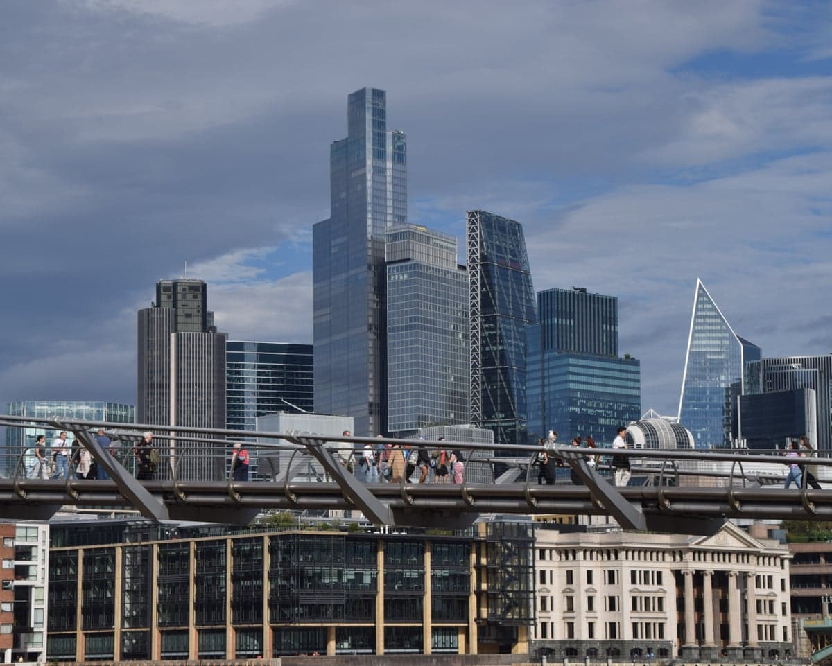 The City of London skyline.