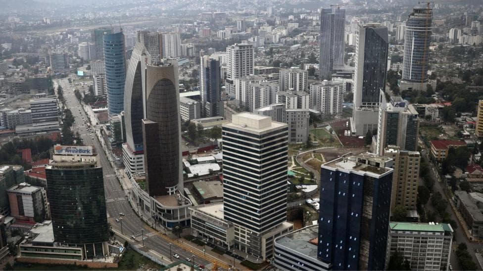 A view of Addis Ababa's skyline, showing high rise buildings - 2026