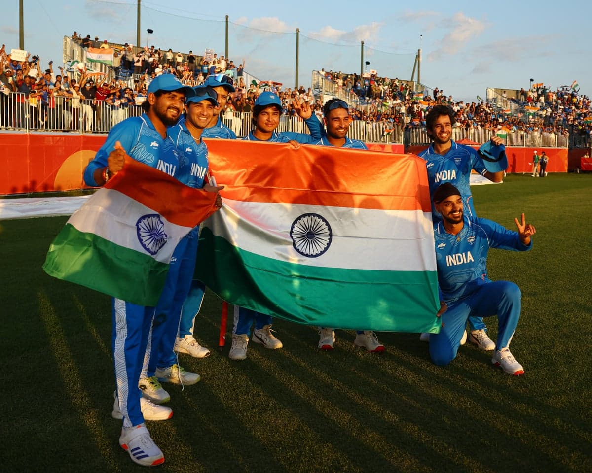 India’s T20 cricketers revel in their Asian Games gold victory over Pakistan in Nagoya