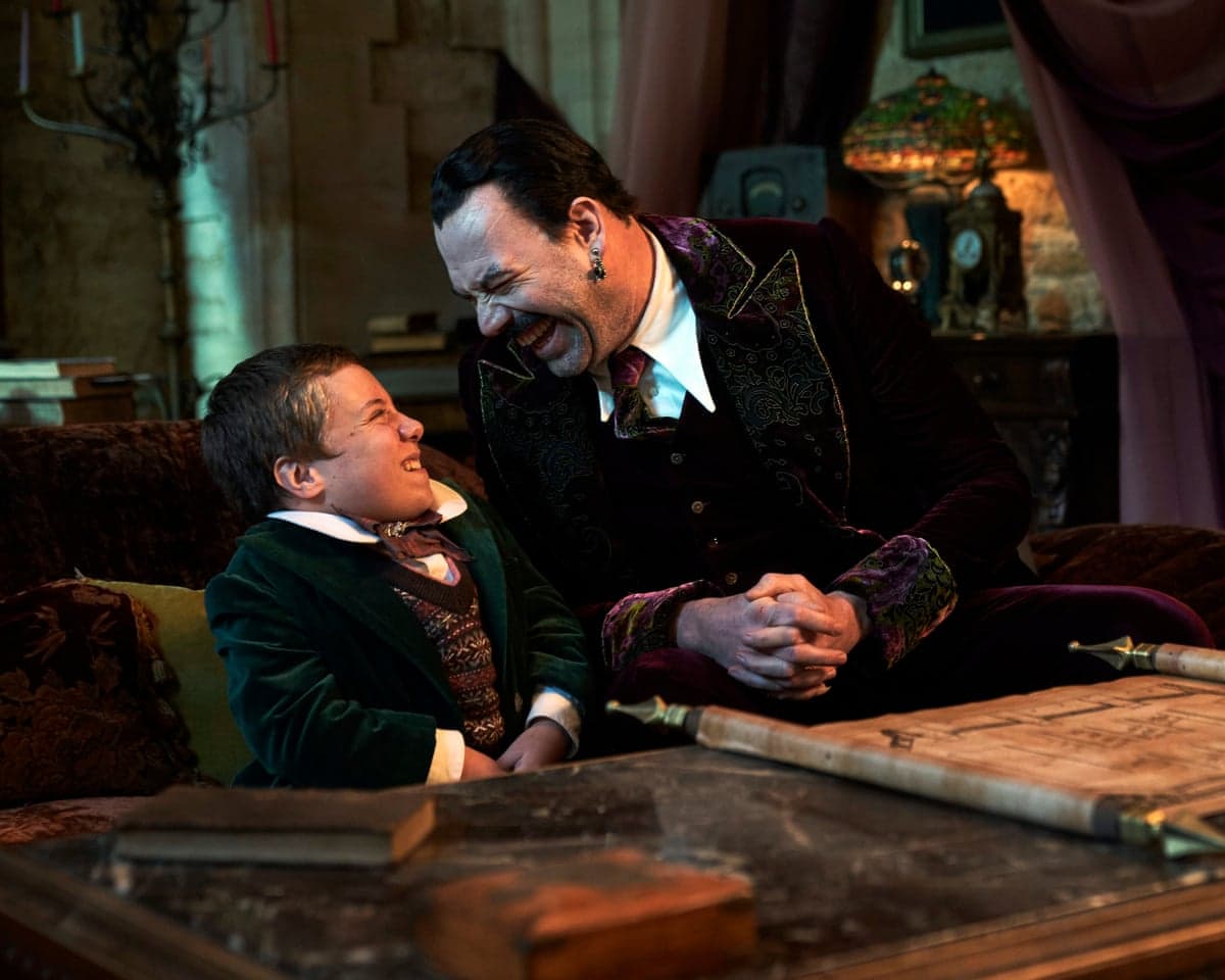 Lenny Rush and Tom Davis in The Reluctant Vampire.
