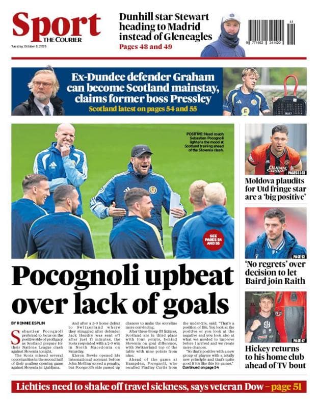 The back page of The Courier on 061026
