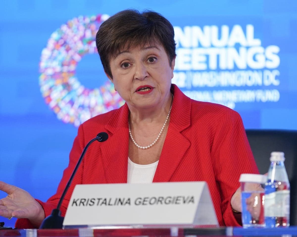 International Monetary Fund Managing Director Kristalina Georgieva.