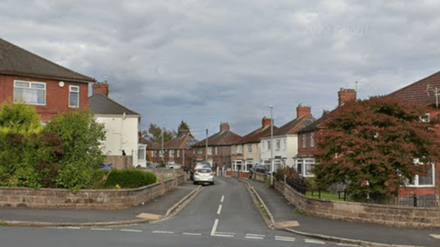 General view of a residential street on Brookhouse Road in Meir.