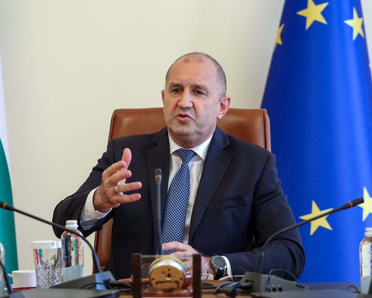 Bulgarian prime minister Rumen Radev.