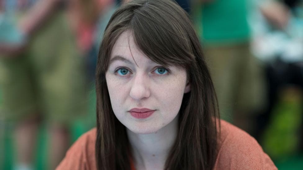 Sally Rooney, novelist, at the Hay Festival on May 28, 2017 in Hay on Wye, United Kingdom.