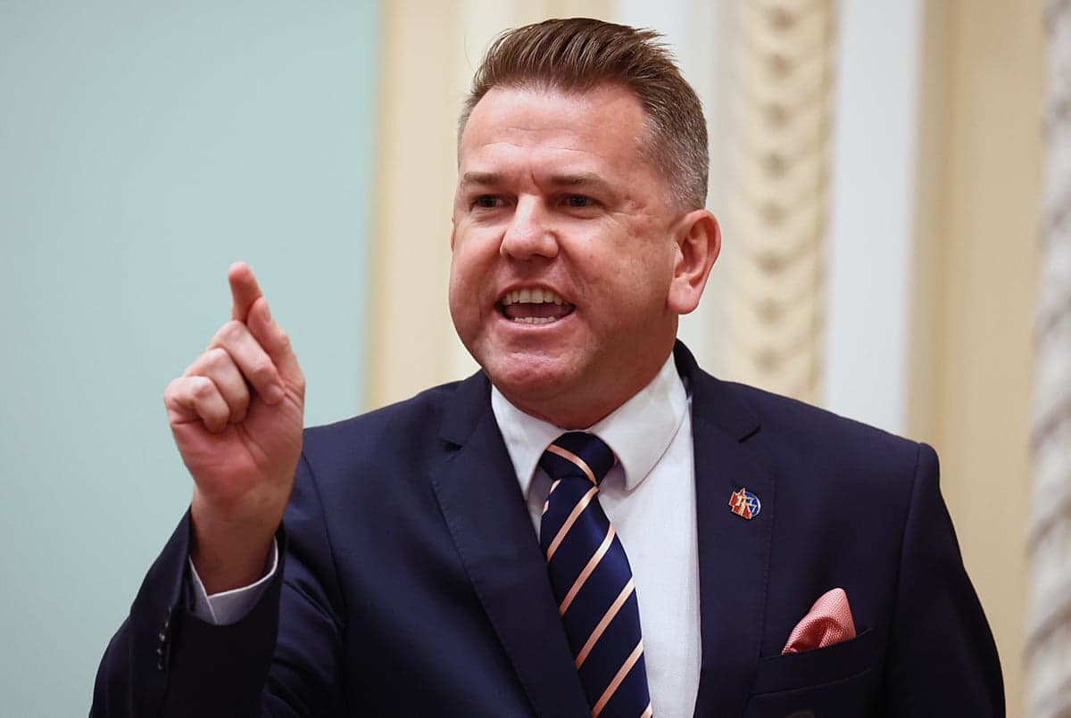 Deputy Premier of Queensland Jarrod Bleijie during Question time at Parliament House in Brisbane