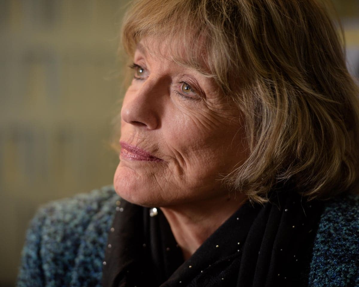 A close up shot of Esther Rantzen