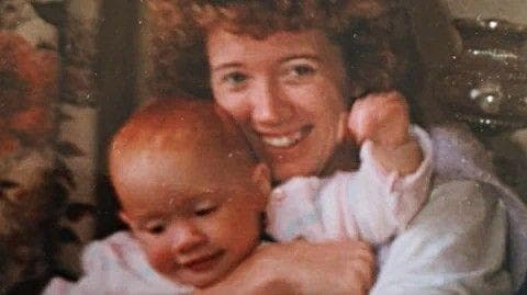 A woman with her baby