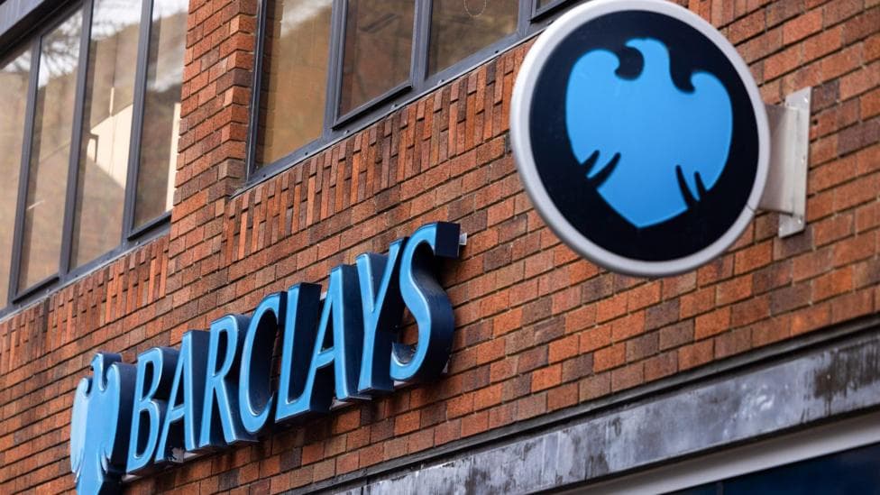 Barclays logo on a branch