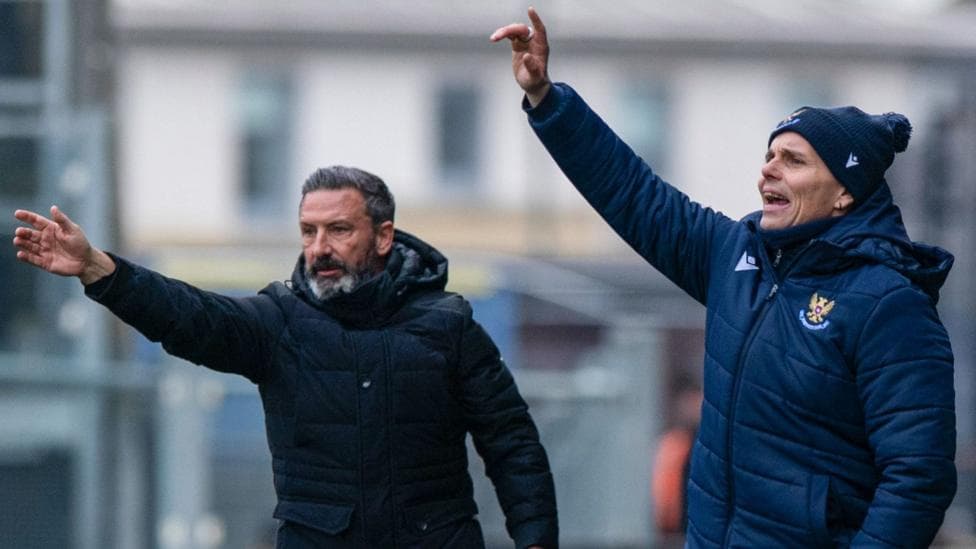 Derek McInnes and Simo Valakari