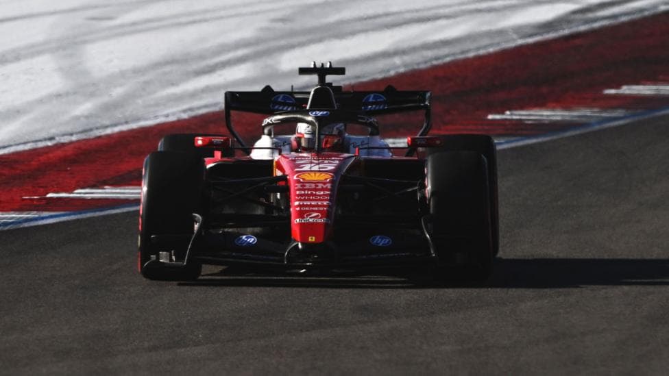 Ferrari's Charles Leclerc during US Grand Prix second practice